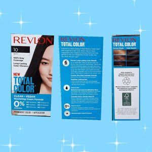 NEW Revlon Total Color 10 Black Clean +Vegan